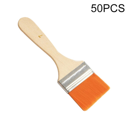 50 PCS Nylon Hair Painting Brush Oil Watercolor Water Powder Paint Brushe(7)-garmade.com