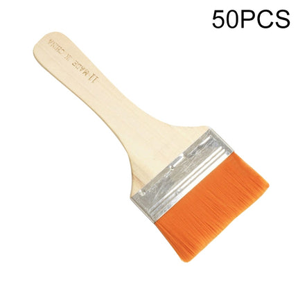 50 PCS Nylon Hair Painting Brush Oil Watercolor Water Powder Paint Brushe(11)-garmade.com