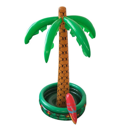 Inflatable Parrot Coconut Tree Shape Beach Water Inflatable Coaster Ice Bucket-garmade.com