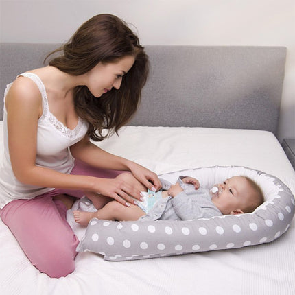 Baby Nest Bed Crib Portable Removable and Washable Crib Travel Bed Cotton Cradle for Children Infant Kids(BY-2022)-garmade.com