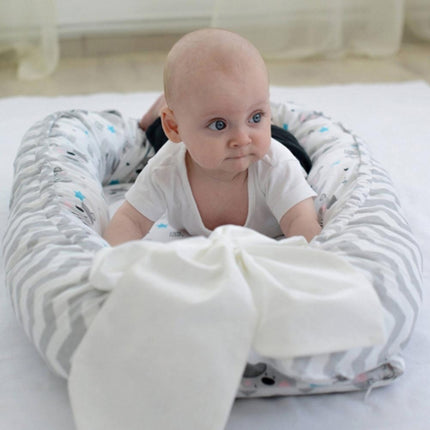 Baby Nest Bed Crib Portable Removable and Washable Crib Travel Bed Cotton Cradle for Children Infant Kids(BY-2024)-garmade.com