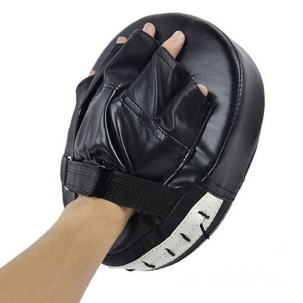 RKA Round Wushu Sanda Boxing Training Gloves Pad Hand Target, Random Color Delivery-garmade.com