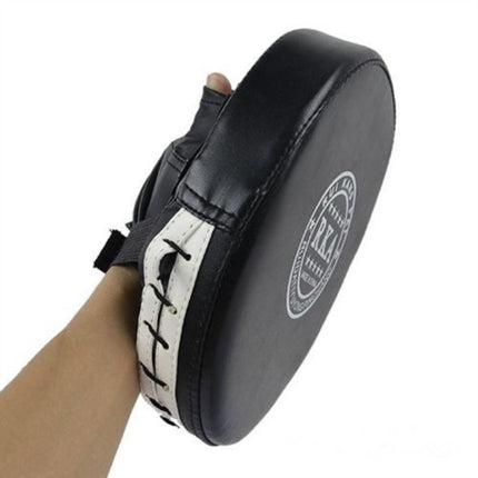 RKA Round Wushu Sanda Boxing Training Gloves Pad Hand Target, Random Color Delivery-garmade.com