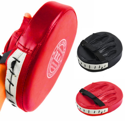 RKA Round Wushu Sanda Boxing Training Gloves Pad Hand Target, Random Color Delivery-garmade.com