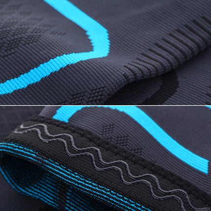 1 Pair Comfortable Breathable Elastic Nylon Sports Knit Knee Pads, Size:M(Black)-garmade.com