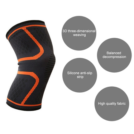 1 Pair Comfortable Breathable Elastic Nylon Sports Knit Knee Pads-garmade.com