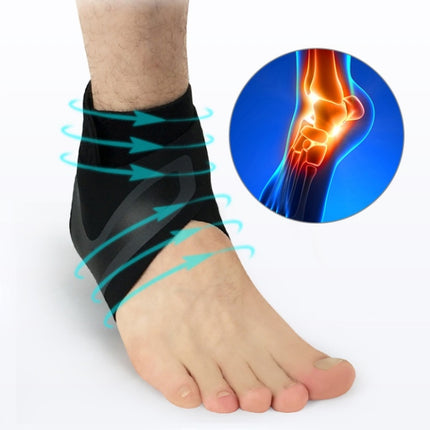 2 PCS Sport Ankle Support Elastic High Protect Sports Ankle Equipment Safety Running Basketball Ankle Brace Support, Size:L(Left)-garmade.com