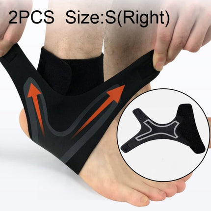 2 PCS Sport Ankle Support Elastic High Protect Sports Ankle Equipment Safety Running Basketball Ankle Brace Support, Size:S(Right)-garmade.com