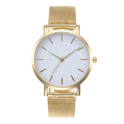 2 PCS Women Wrist Watch Luxury Ladies Watch(Gold)-garmade.com