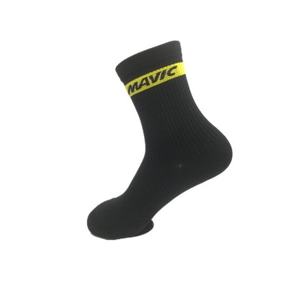 2 Pairs Sport Breathable Outdoor Road Bicycle Racing Cycling Sport Socks, Free Size(Black)-garmade.com