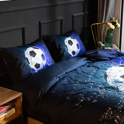 3D Printed Bedding Three-Piece Pillowcase Duvet Cover, Size:210x210cm(Dancing Football)-garmade.com