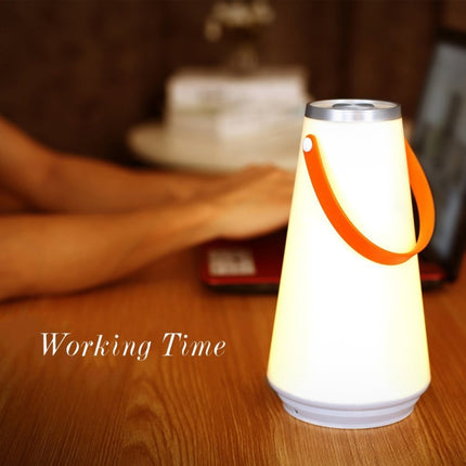 Portable Touch Switch Rechargeable LED Table Lamp Outdoor Camping Emergency Night Light with Handle-garmade.com