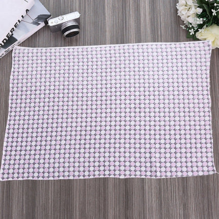 Soft Flannel Pet Blanket Dots Printed Breathable Bed Mat Warm Pet Sleeping Cushion Cover for Pet Dog Cat, Size:M(Rose Red)-garmade.com