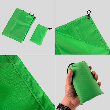 Outdoor Portable Waterproof Picnic Camping Mats Beach Blanket Mattress Mat 150cm*140cm(Green)-garmade.com