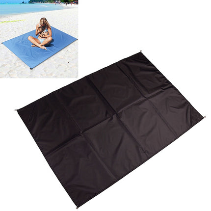 Outdoor Portable Waterproof Picnic Camping Mats Beach Blanket Mattress Mat 200cm*140cm(Black)-garmade.com