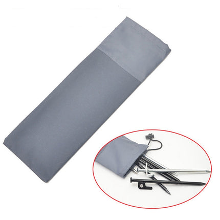 10 PCS 30cm Outdoor Camping Ground Nail Storage Bag Thickened Oxford Cloth Tent Windproof Rope Buckle Finishing Bag-garmade.com