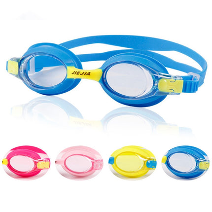 JIEJIA J2670 Silicone Swimming Goggles for Children(Yellow)-garmade.com