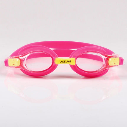 JIEJIA J2670 Silicone Swimming Goggles for Children(Red)-garmade.com