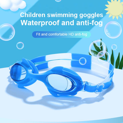 4 in 1 Cartoon Little Crab Waterproof and Anti-fog Silicone Swimming Goggles + Printed Pattern Swimming Cap + Nose Clip Earplugs + Storage Bag Swimming Equipment Set for Children(Blue Crab)-garmade.com