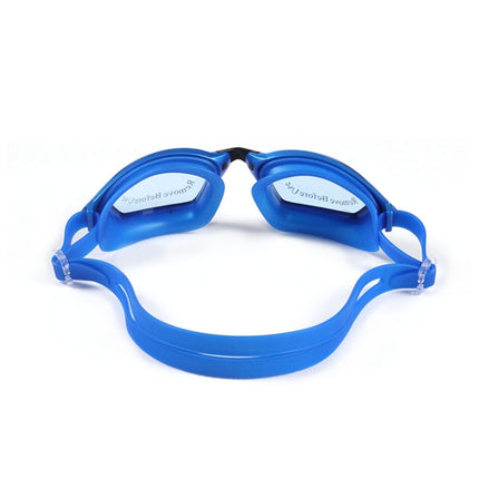 SG9017 Waterproof and Anti-fog Adult High-definition Large Frame Swimming Goggles for Men and Women(Blue)-garmade.com