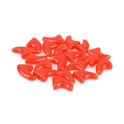 20 PCS Silicone Soft Cat Nail Caps / Cat Paw Claw / Pet Nail Protector/Cat Nail Cover, Size:XS(Red)-garmade.com