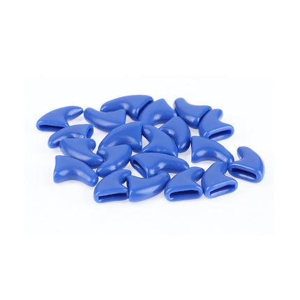 20 PCS Silicone Soft Cat Nail Caps / Cat Paw Claw / Pet Nail Protector/Cat Nail Cover, Size:XS(Blue)-garmade.com