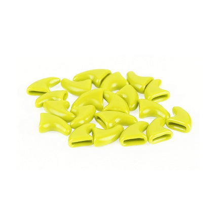 20 PCS Silicone Soft Cat Nail Caps / Cat Paw Claw / Pet Nail Protector/Cat Nail Cover, Size:XS(Yellow)-garmade.com