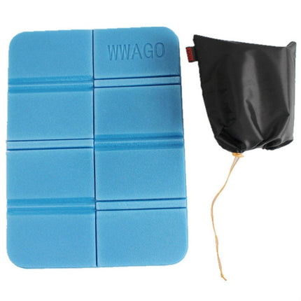 XPE Folder Camping Mat Folding Portable Small Cushion Moisture-Proof Waterproof Prevent Dirty Picnic Mat Beach Pad(Blue)-garmade.com