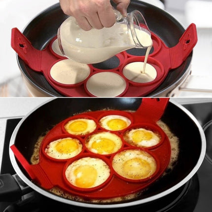 Pancake Maker Nonstick Cooking Tool Round Heart Egg Cooker Pan Eggs Mold-garmade.com