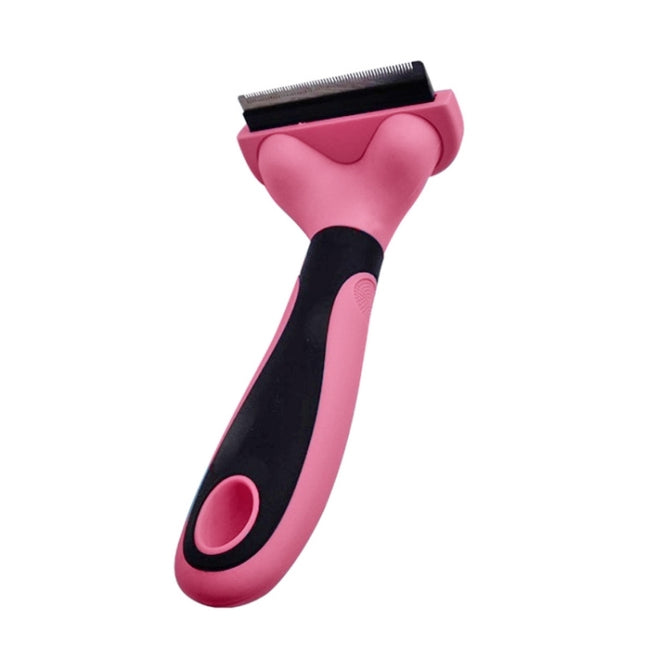 Pet Comb Stainless Steel Double-Sided Open Knot Clean Beauty Hair Removal Comb, Size:Large(Red)-garmade.com