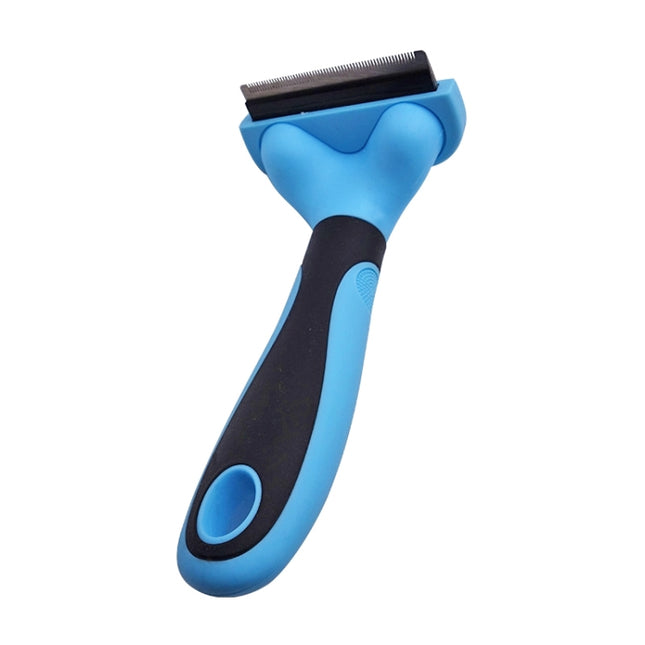 Pet Comb Stainless Steel Double-Sided Open Knot Clean Beauty Hair Removal Comb, Size:Small(Blue)-garmade.com