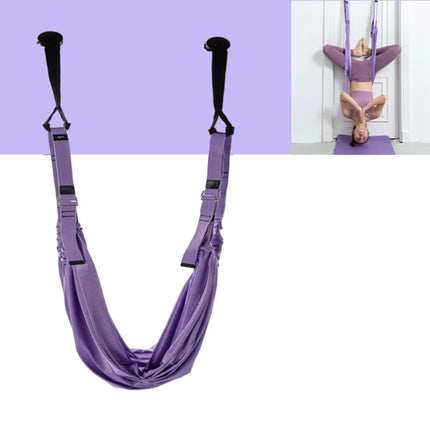 Air Split Leap Stretch Yoga Belt Inverted Stretch Splits Backbending Trainer Yoga Rope(Purple)-garmade.com