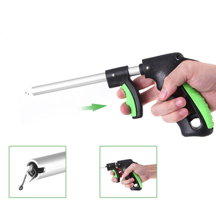 Fishing Tackle And Fishing Hook Separator Aluminum Alloy Hook Remover Portable T-Shaped Hook Remover, Specification: Medium(Black Green)-garmade.com