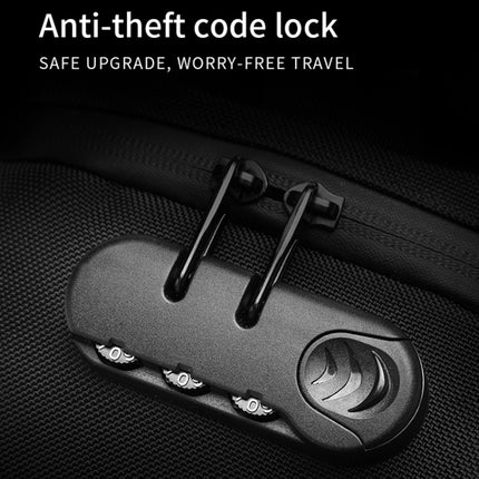 Ozuko 9270 Men Outdoor Anti-Theft Chest Bag Multifunctional Waterproof Messenger Bag with External USB Charging Port(Black)-garmade.com