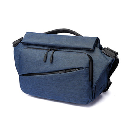 Ozuko 9349 Multifunctional Waterproof Men Messenger Bag with External USB Charging Port(Dark Blue)-garmade.com