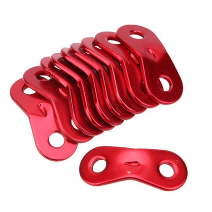 50 PCS Outdoor Camping Aluminum Alloy Cord Runners Rope Tensioners Tent Guy Line Rope Tensioners(Red)-garmade.com