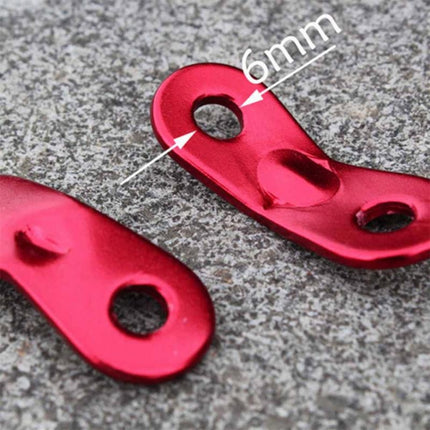 50 PCS Outdoor Camping Aluminum Alloy Cord Runners Rope Tensioners Tent Guy Line Rope Tensioners(Red)-garmade.com
