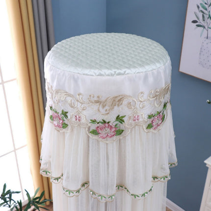 Lace Vertical Round Column Air Conditioner Dust Cover, Size:175cm(White)-garmade.com