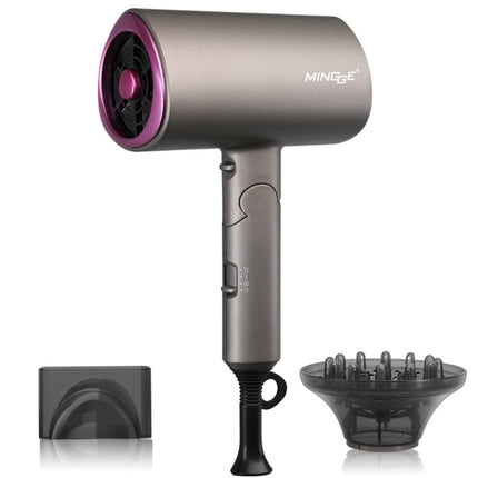 Mingge T1 T Style 1800W High-power Cold Hot Air Wind Fast Drying Folding Hair Dryer, Plug Type:US Plug(Gray)-garmade.com