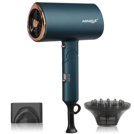 Mingge T1 T Style 1800W High-power Cold Hot Air Wind Fast Drying Folding Hair Dryer, Plug Type:US Plug( Green)-garmade.com