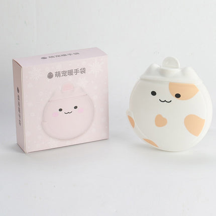 Cartoon Silicone Mini Warm Belly Warm Palace Water Injection Explosion-Proof Warm Water Bag(Coral Powder)-garmade.com