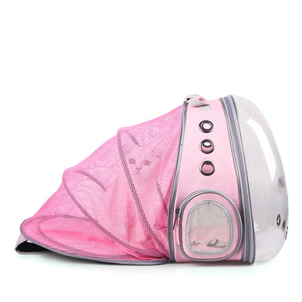 Pet Expandable Space Capsule Backpack Foldable Cat Bag, Specification: 33x66x44cm(Pink)-garmade.com