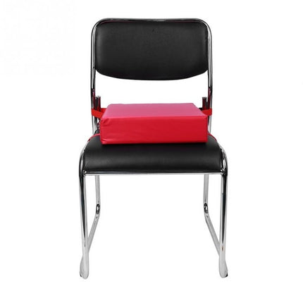 3 PCS Kids Increased Chair Pad Removable Kid Highchair Seat Pad With Buckle Strap(Red)-garmade.com