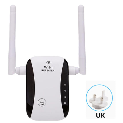 KP300T 300Mbps Home Mini Repeater WiFi Signal Amplifier Wireless Network Router, Plug Type:UK Plug-garmade.com