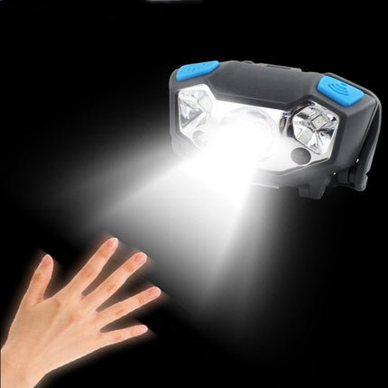 Usb Rechargeable Waterproof Sensor Headlight Outdoor Fishing Light(Black )-garmade.com