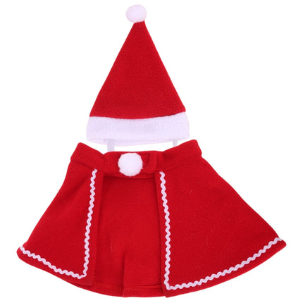 3 Sets Dog Christmas Clothes Cloak Hat Dress Up Pet Hat Cloak Suit-garmade.com