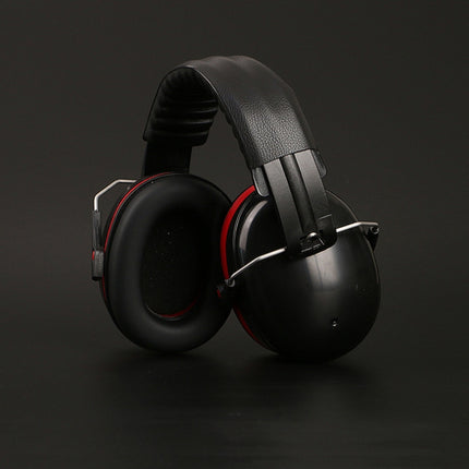 Soundproof Earmuffs Noise-Proof Sleep Earmuffs Industrial Protective Earmuffs Ear Caps(Red Black)-garmade.com
