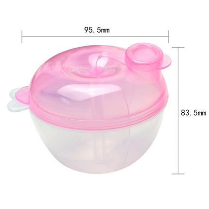 5 PCS Baby Milk Powder Formula Dispenser Food Container Storage Feeding Box 3 Layer Leakproof Travel Storage Box for Kids Toddler(Pink)-garmade.com