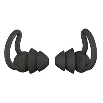 4 PCS / 2 Pair Shark Fin Nnti-falling and Noise-reducing Earplugs Anti-Noise Earplugs For Sleeping Dormitory Noise Cancelling And Noise Prevention Earplugs(Black (2 Layers))-garmade.com