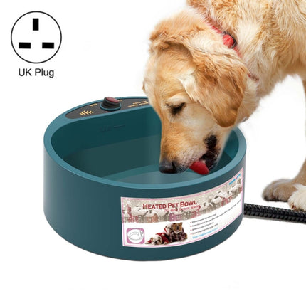 Pet Heating Bowl Cat And Dog Food Tray Automatic Constant Temperature And Heat Preservation Water Bowl, Plug Type:UK Plug 220-230V-garmade.com